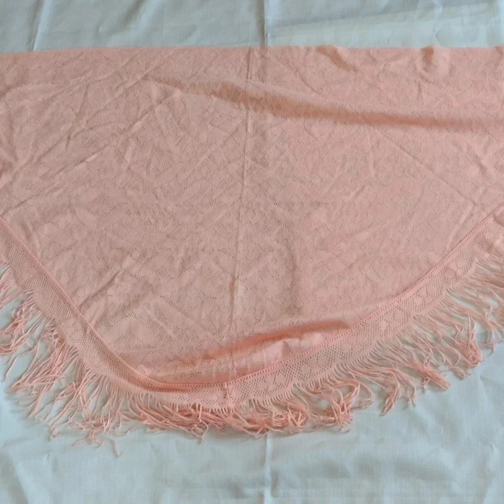 Vintage Peach Shawl